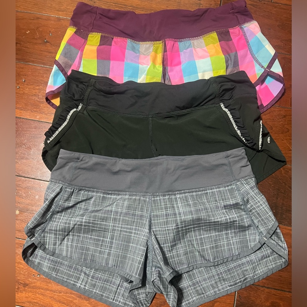 Lululemon speed up shorts low rise sz 8
